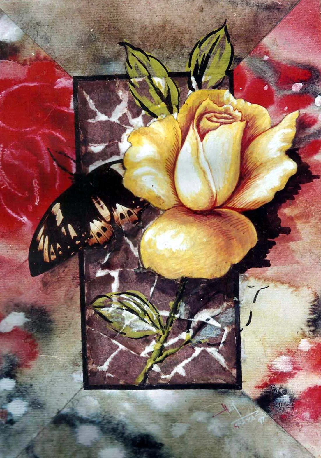 Creative mixed media artwork by Asif Ghayaz